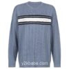 Y2K Preppy Style Striped V Neck Oversized Knitted Sweater 4