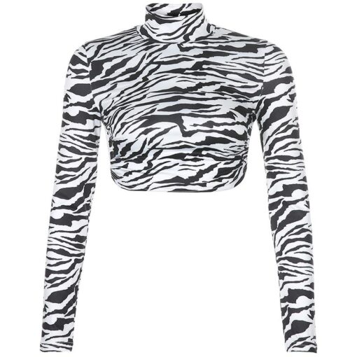 Animal Zebra Print Y2K Crop Top 5