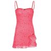 Y2k Pink Heart Pattern Sleeveless Strap Dress 5
