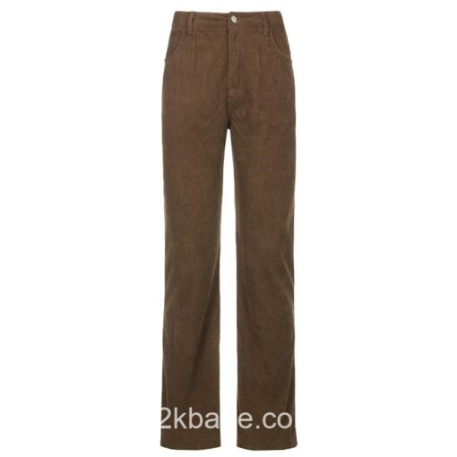 Casual Corduroy Y2k Pants (Many Colors) 5