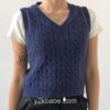 Y2K Preppy Style Knitted Sleeveless Sweater  9