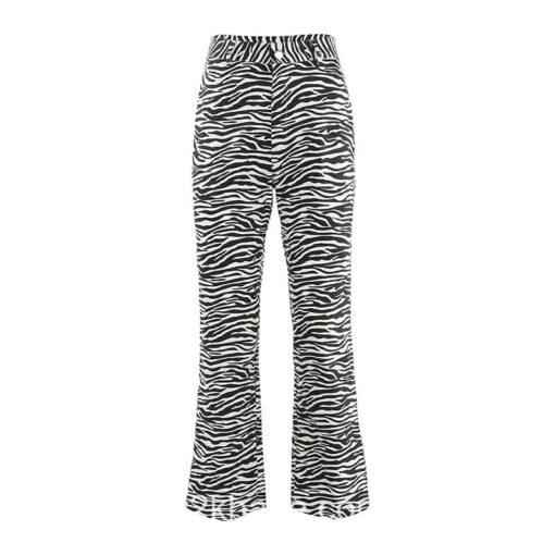 Zebra Print Elegant Y2k Pant 5