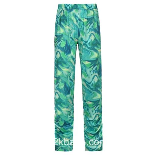 Abstract Pattern Ruched Printed Y2k Pant 5