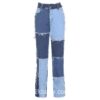 Y2K High Waisted Patchwork Jean 5