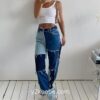 Y2K High Waisted Patchwork Jean 2