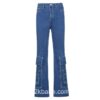 Y2k Pocket Casual Loose Straight Jean 3