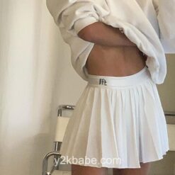 Casual Mini Y2k Pleated Skirt 1