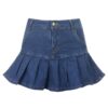 Punk Y2K Denim Mini Pleated Skirt  3
