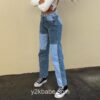 Y2K Patchwork Casual Straight Long Jean (Many Colors) 15