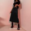Y2k Elegant Vintage High Waist Satin Midi Skirt  3