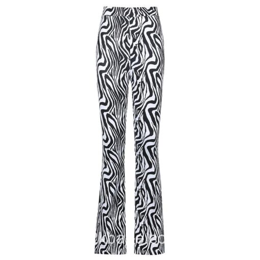 Y2k Zebra Print Vintage Flare Pant 6