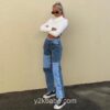 Y2K Patchwork Casual Straight Long Jean (Many Colors) 14