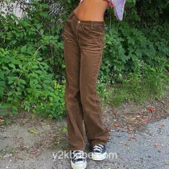 Casual Corduroy Y2k Pants (Many Colors)